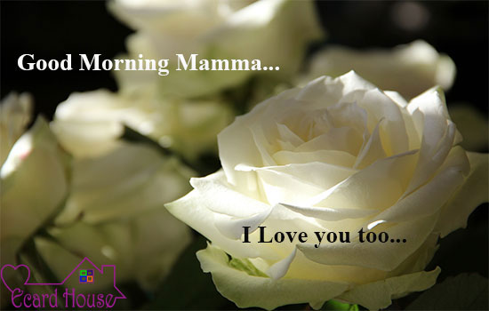 Good Morning Mamma I love you too